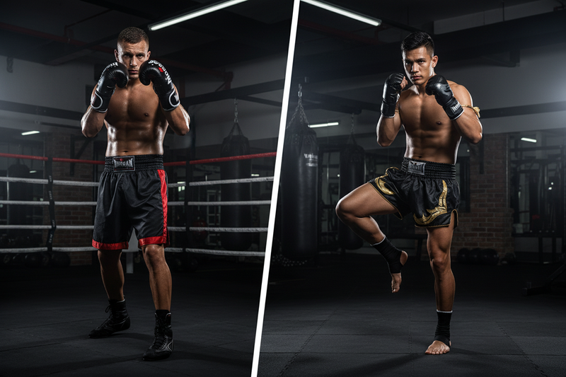 Difference between Muay Thai gloves and boxing gloves for fighters