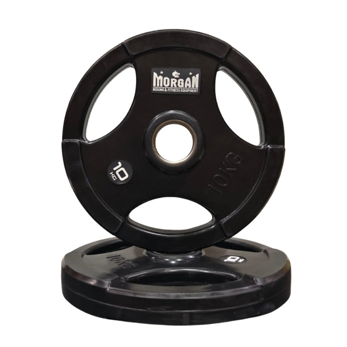 Morgan Tri-Grip Olympic Rubber Weight Plates 1.25-25Kg (Pair)