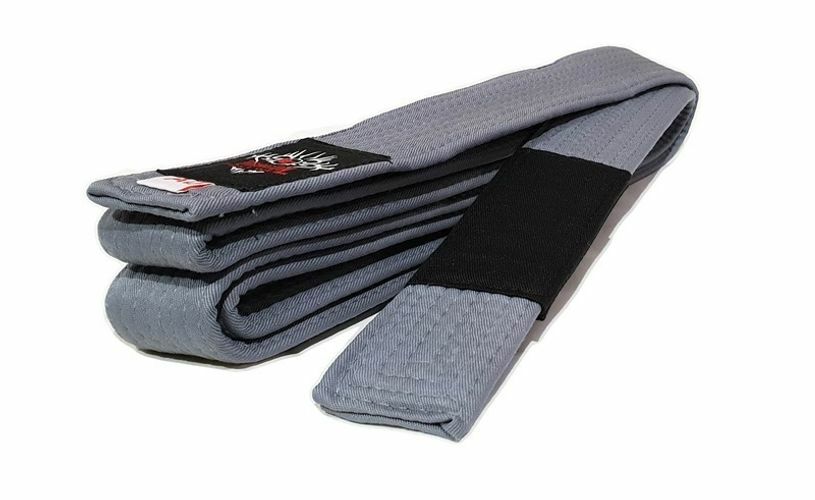 Morgan Ibjjf Approved Bjj Belt Grey with Black Tip