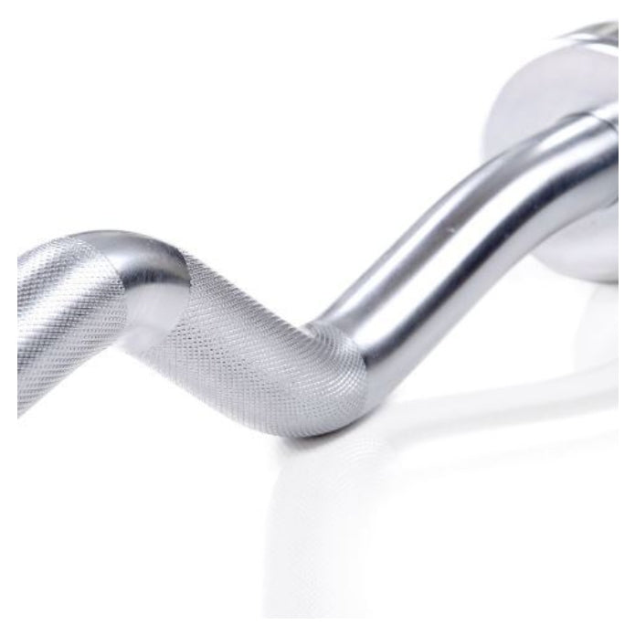 Morgan Dlx Harden Chrome Curl Bar - 250Kg Max Capacity
