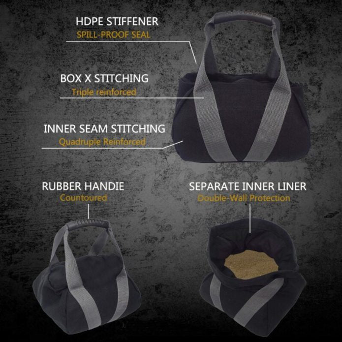 Morgan Portable Sand Kettlebell (10Kg-15Kg-20Kg)