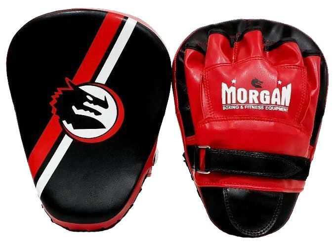 Morgan V2 Classic All Purpose Pre-Bent Focus Pads (Pair) Black Red