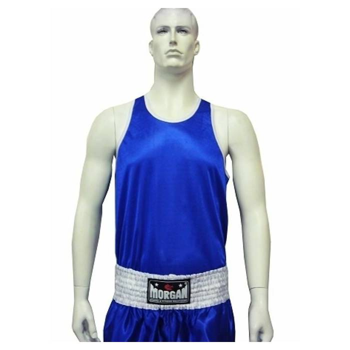 Morgan Boxing Singlet Blue