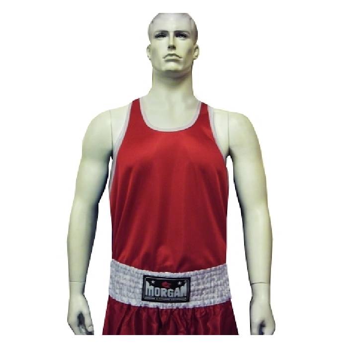 Morgan Boxing Singlet Red