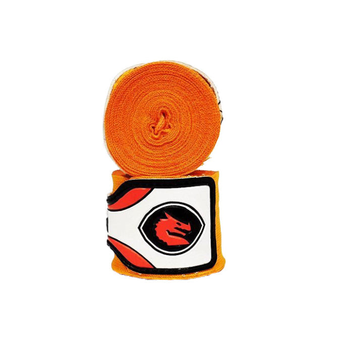 Morgan Mexico Elastic Short Boxing Hand Wraps - 108Inch (Pair) 4M LONG Orange