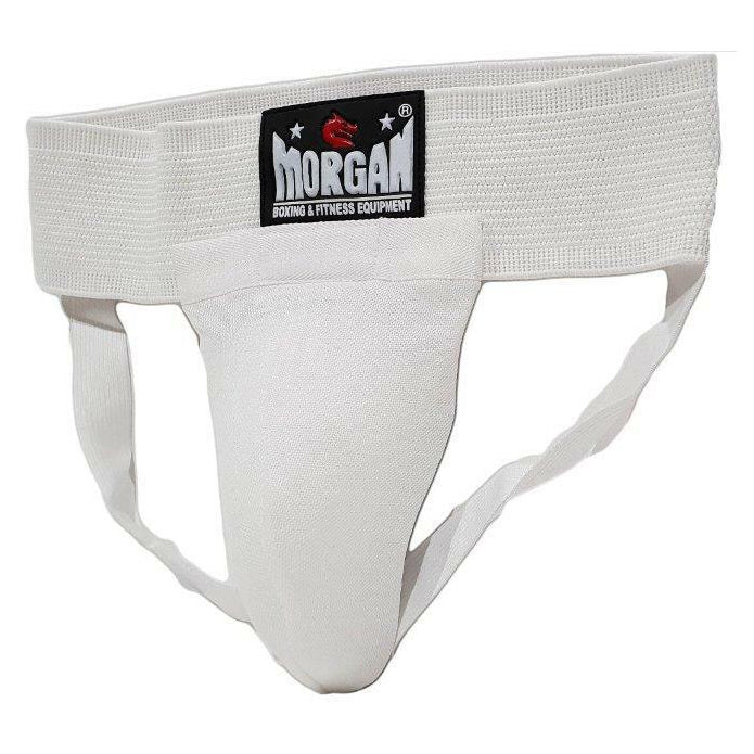 Morgan Classic Elastic Groin Guard With Cup White
