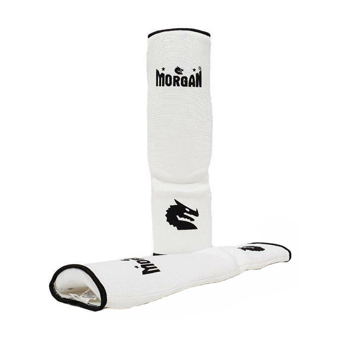 Morgan Elastic Shin & Instep Protectors White
