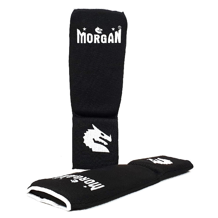 Morgan Elastic Shin & Instep Protectors Black