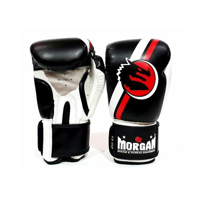 Morgan V2 Classic Boxing Gloves (8-10-12-14-16Oz) Black-White