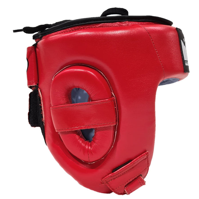 Morgan Platinum Open Face Leather Head Guard