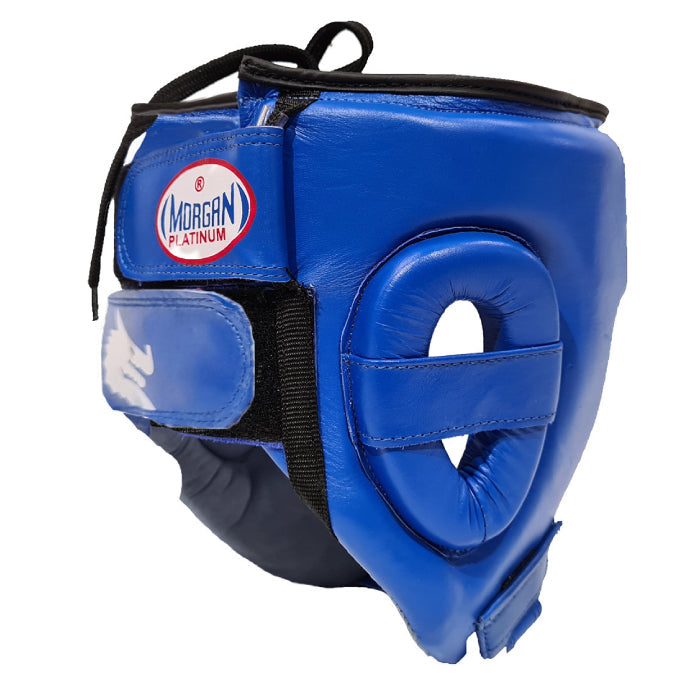 Morgan Platinum Open Face Leather Head Guard