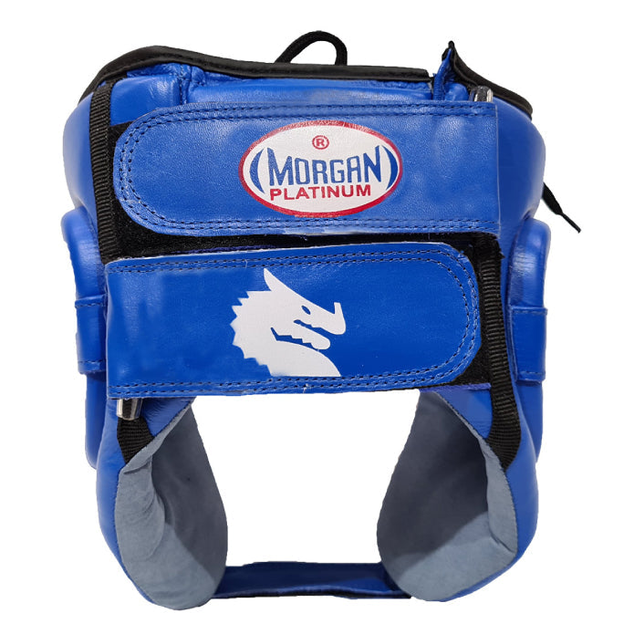 Morgan Platinum Open Face Leather Head Guard