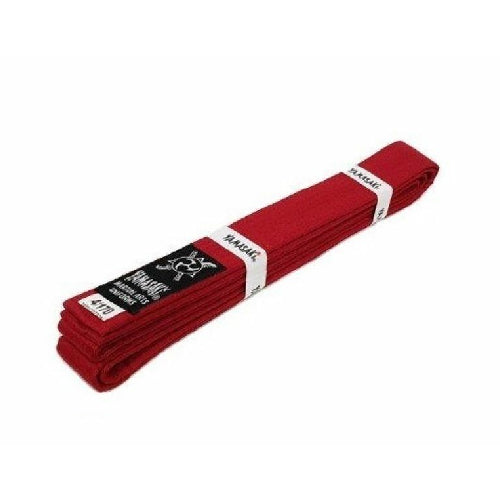 Yamasaki Deluxe Coloured Martial Arts Belts Red