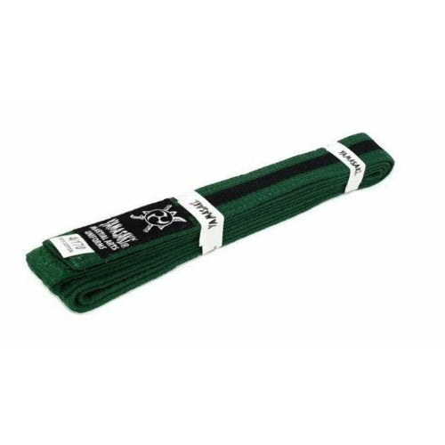 Yamasaki Coloured Martial Arts Belts (Black And White Belt) Green Black