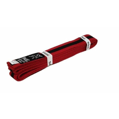 Yamasaki Coloured Martial Arts Belts (Black And White Belt) Red Black