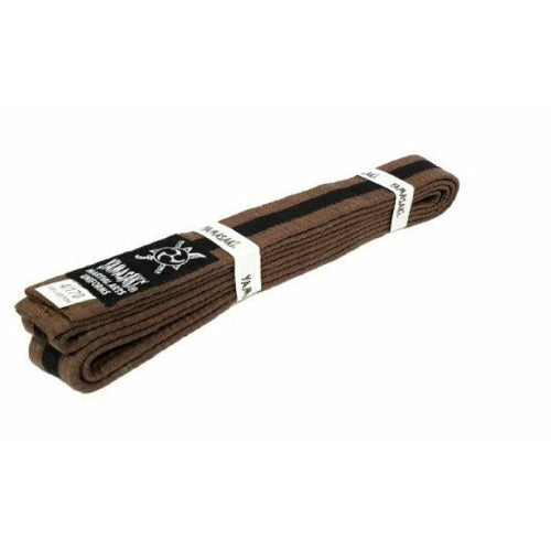 Yamasaki Coloured Martial Arts Belts (Black And White Belt) Brown Black
