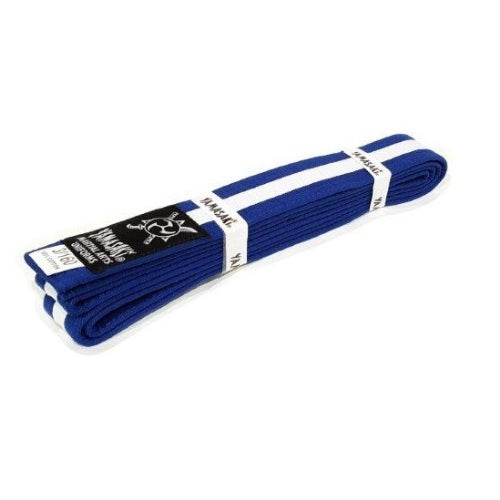 Yamasaki Coloured Martial Arts Belts (Black And White Belt) Blue White