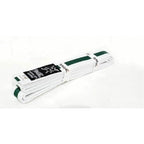 Yamasaki White Martial Arts Belts (With Coloured Stripe) White Green