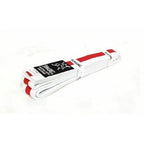 Yamasaki White Martial Arts Belts (With Coloured Stripe) White Red