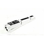 Yamasaki White Martial Arts Belts (With Coloured Stripe) White Blackk