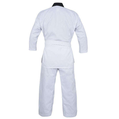 Yamasaki V2 Ribbed Taekwondo Uniform - Black V Neck 8Oz