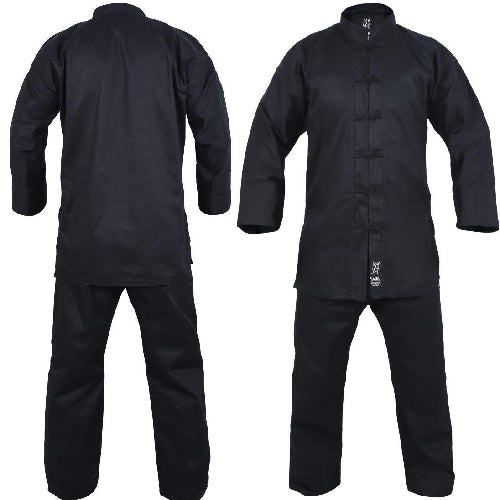 Yamasaki Kung Fu Uniform (Black Trim) - 10Oz
