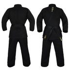 Yamasaki Gold Deluxe Brushed Canvas Karate Uniform - 14Oz Black