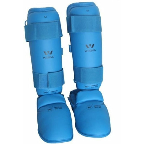 Wesing Wkf Approved Shin And Instep Blue