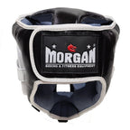 Morgan Leather Head Guard With Abx Plastic Removable Grill