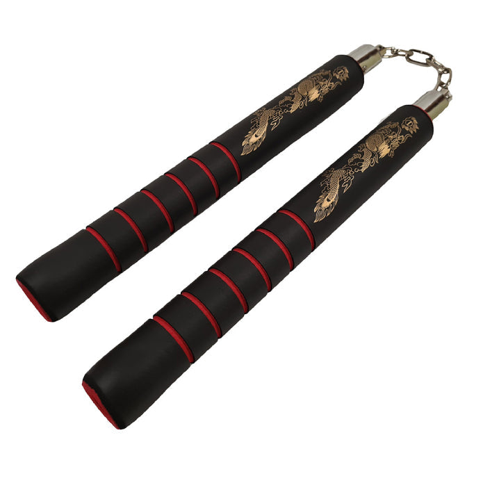 Morgan Foam Training Nunchaku Red-Black