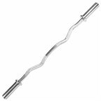 Morgan Dlx Harden Chrome Curl Bar - 250Kg Max Capacity