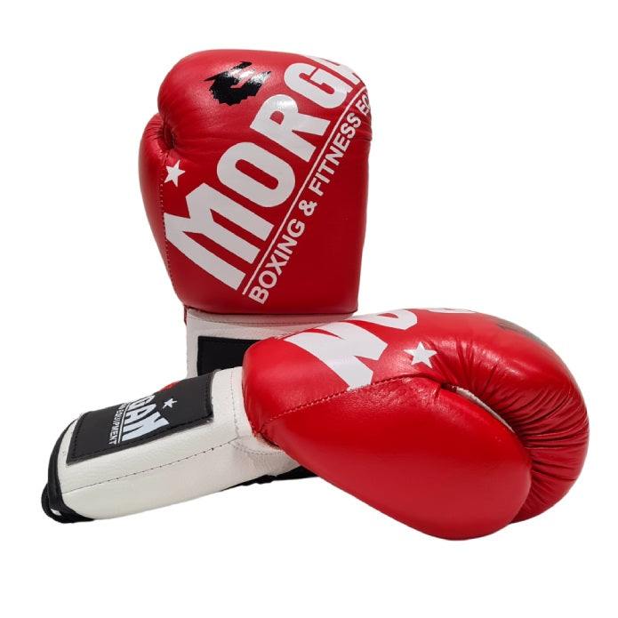 Morgan V2 Fight Night Boxing Gloves (8Oz - 10Oz) Red&White