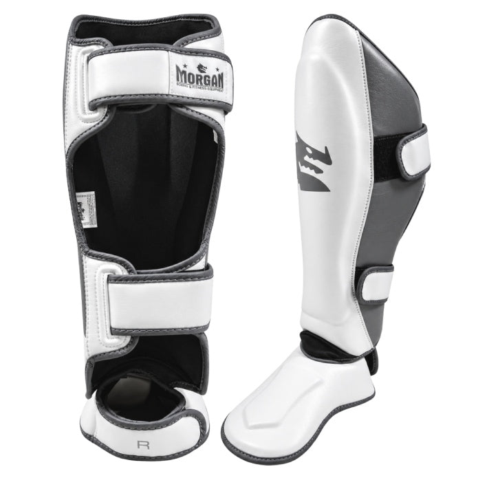 Morgan White Knight Sparring Shin & Instep Protectors