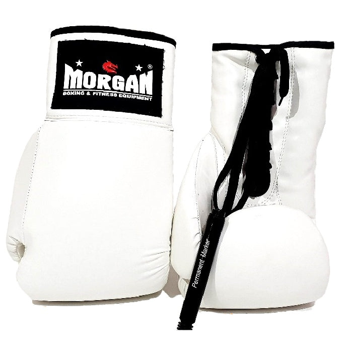 Morgan Lace Up Autograph Gloves (10Oz)