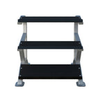 Morgan Elite 3 Tier Rubber Hex Dumbbell Rack