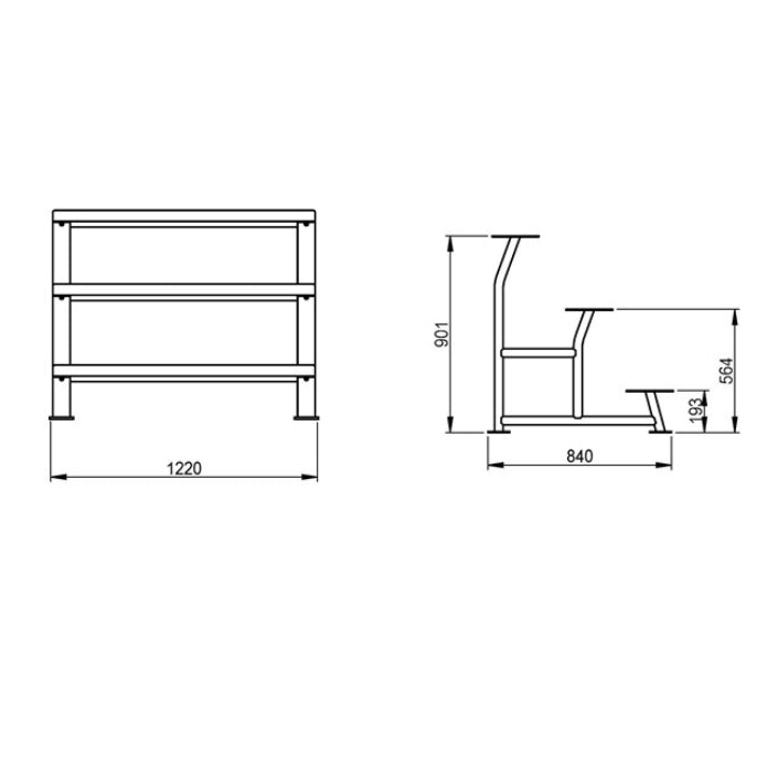 Morgan 3 Tier Elite Kettlebell Rack