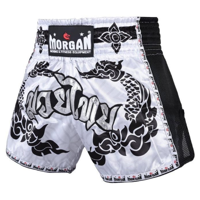 Morgan White Dragon Muay Thai Shorts