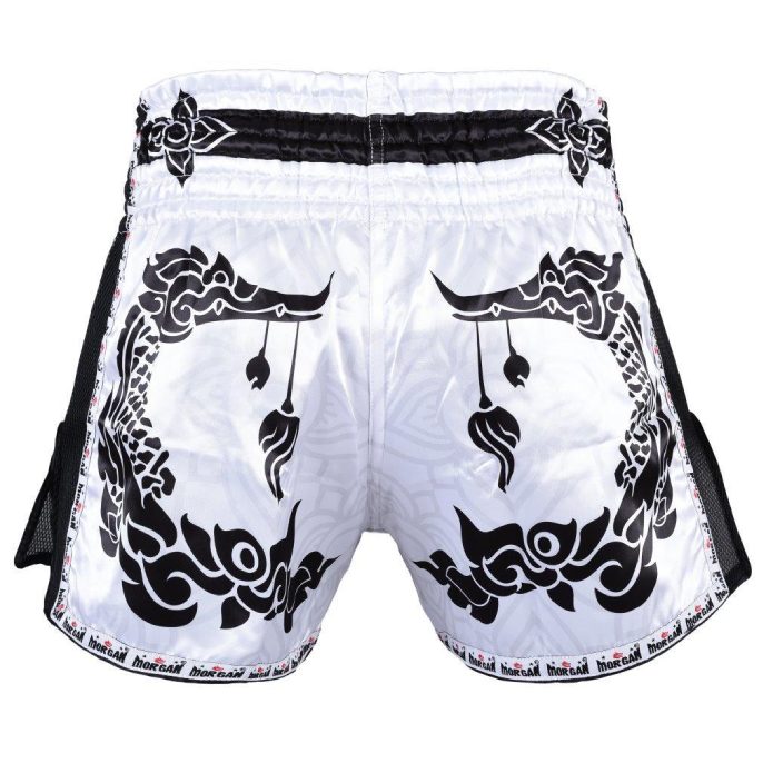 Morgan White Dragon Muay Thai Shorts XL