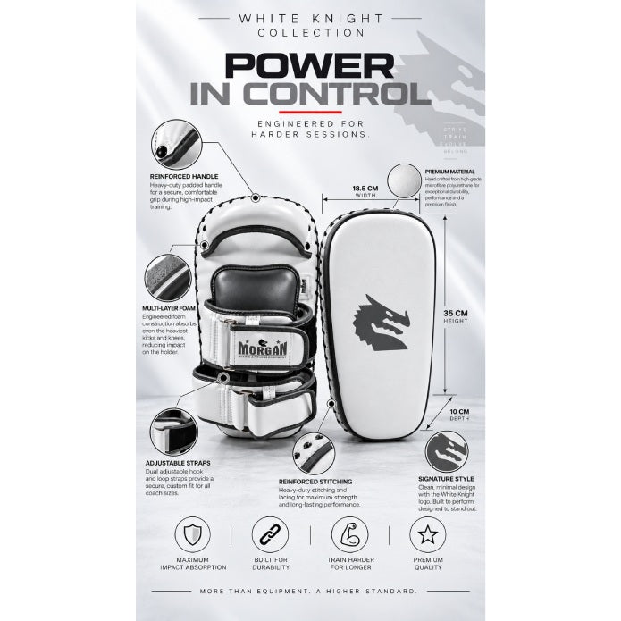 Morgan White Knight Thai Pads (Pair)