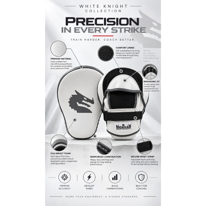 Morgan White Knight Focus Pads (Pair)