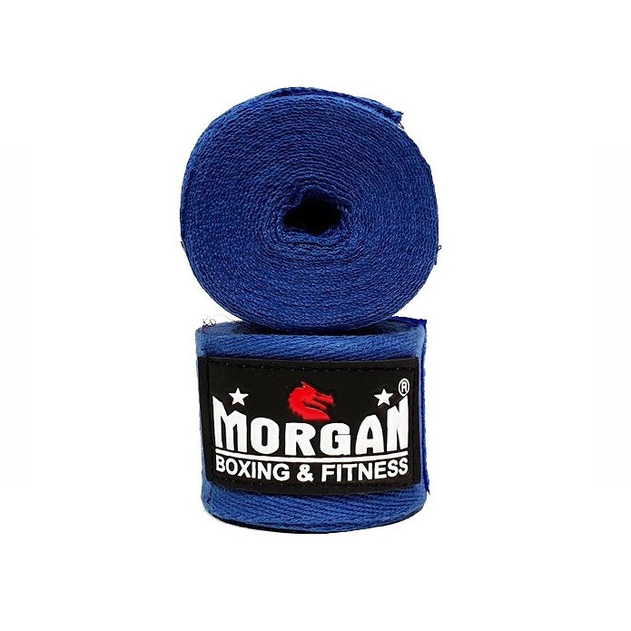 Morgan Cotton Boxing Hand Wraps 180Inch - 4M Long (Pair)