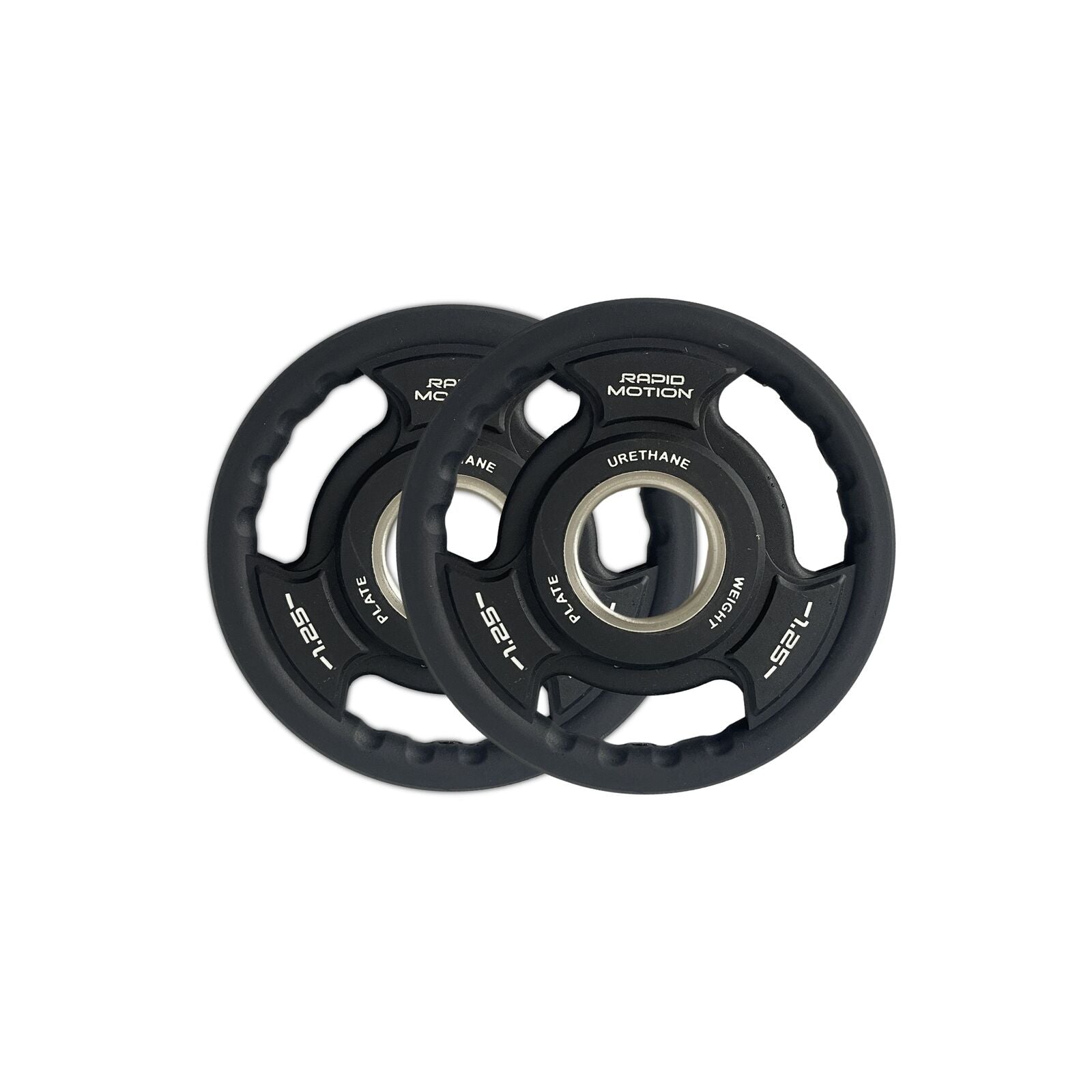 Rapid Motion Tri-Grip Pu Olympic Plates 1.25Kg-25Kg (Sold As Pair) 1.25 kg