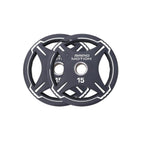 Rapid Motion Quad-Grip Pu Olympic Plates 1.25Kg-25Kg (Sold As Pair) 15 kg