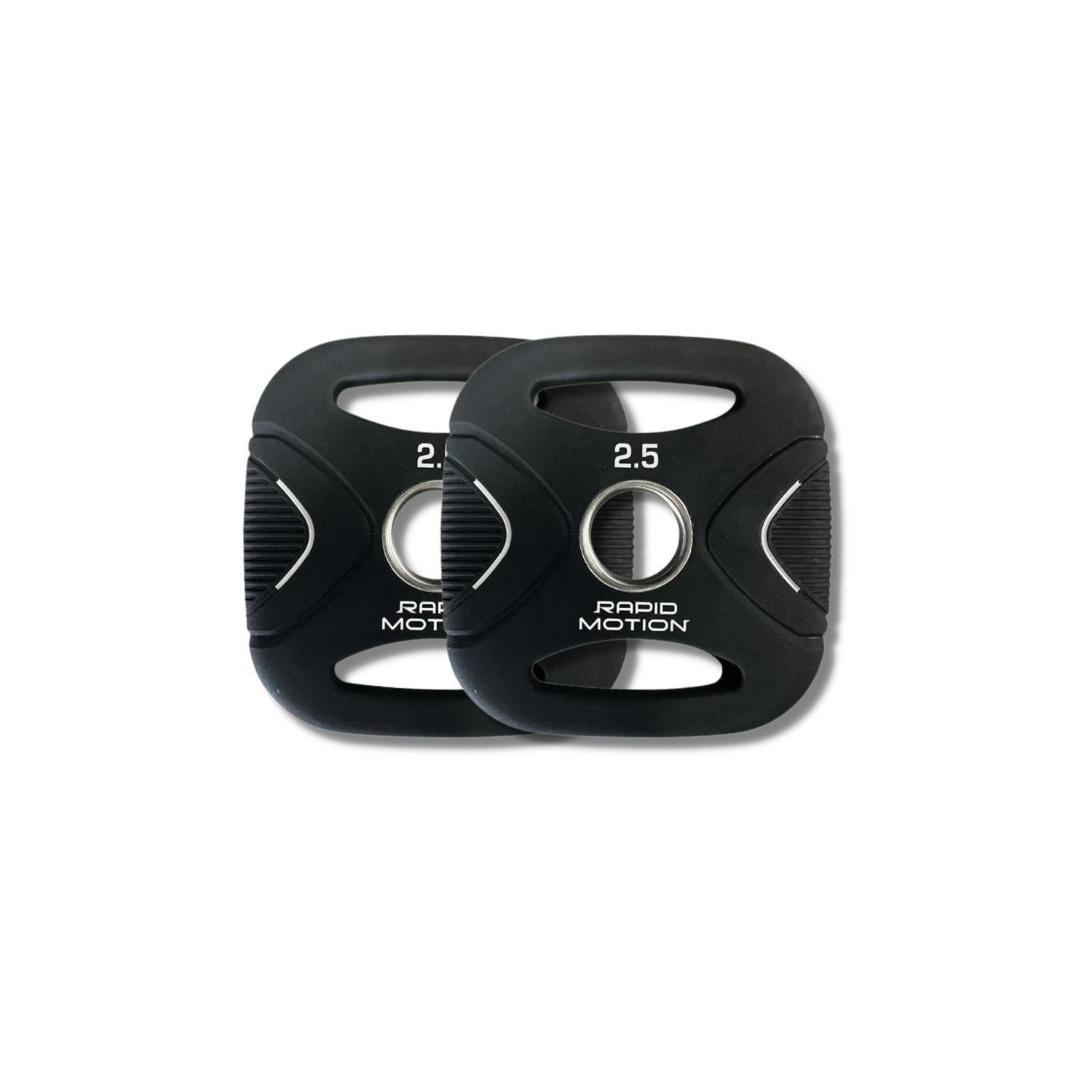 Rapid Motion Pu Square Olympic Weight Plates 2.5Kg-20Kg (Sold As Pair) 2.5 kg