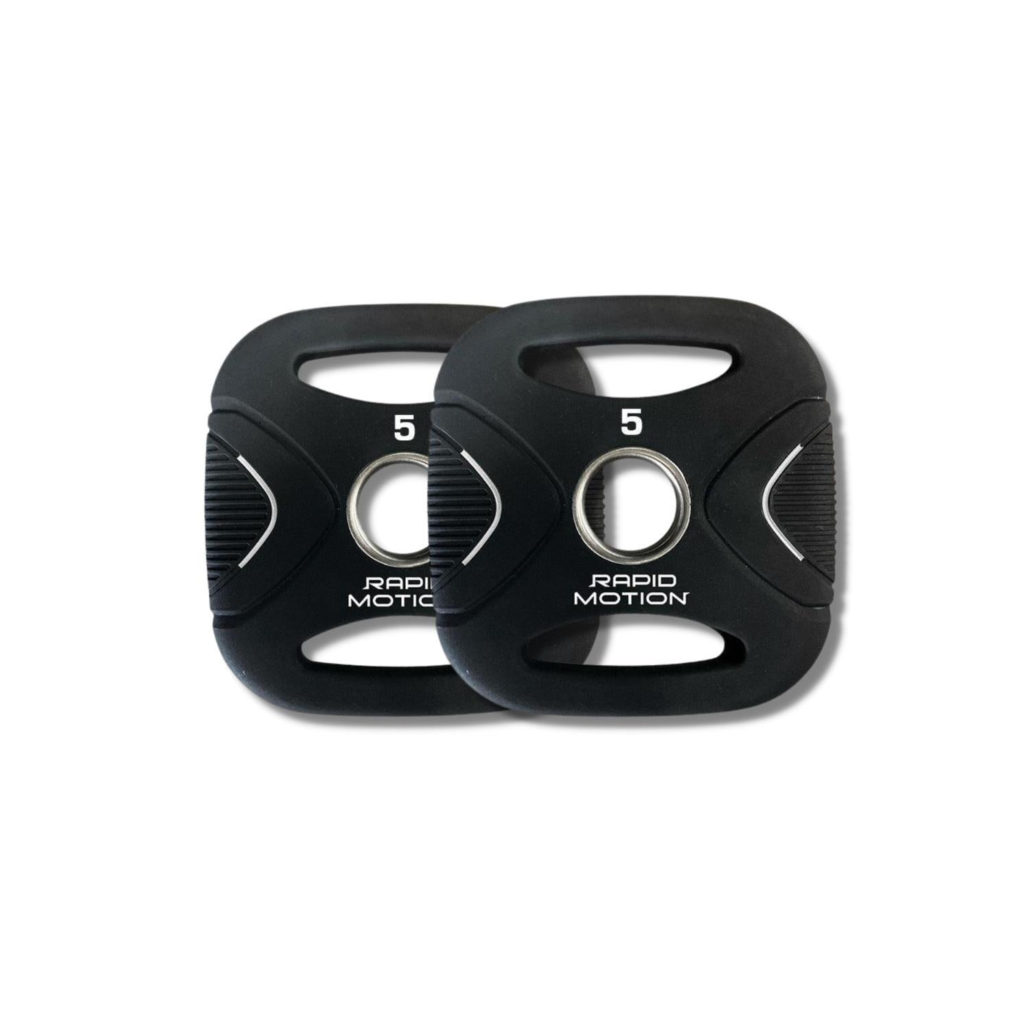Rapid Motion Pu Square Olympic Weight Plates 2.5Kg-20Kg (Sold As Pair) 5 kg