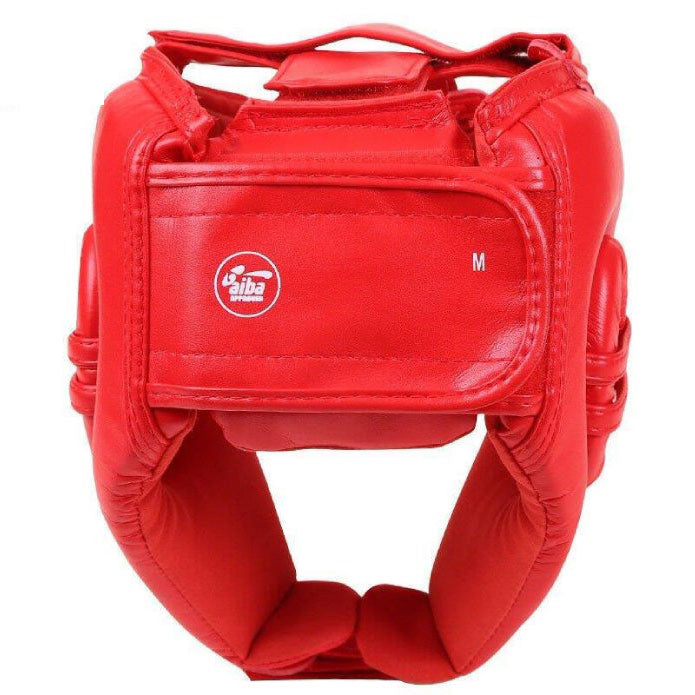 Wesing Aiba Approved Leather Head Guard Red Medium